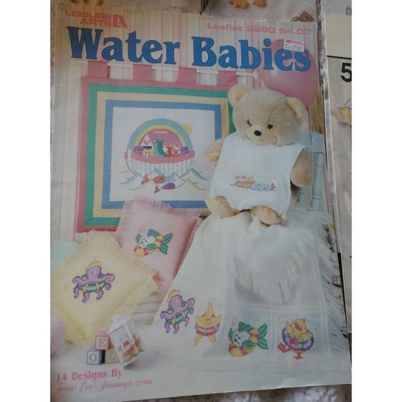 4 Cross stitch Baby Pattern Leaflets - Picture 7 of 7